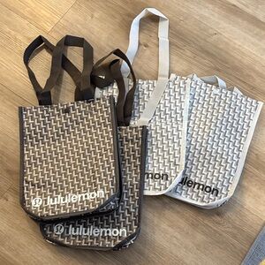 Lot of (4) Lululemon reusable totes